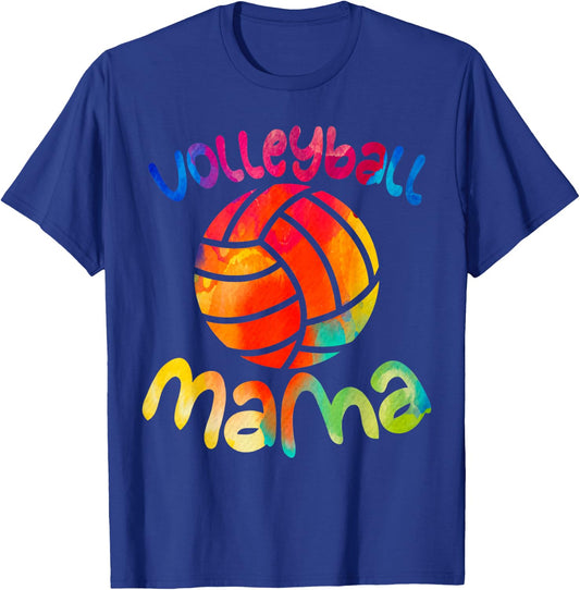 Cool Volleyball Shirt Fancy Volleyball Mama Sporty Mom T-Shirt - T-Shirt | Royal