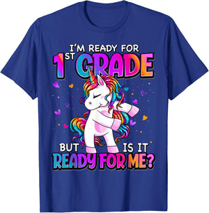 I'm Ready For 1st Grade Back To School 1st Grade Girls T-Shirt - T-Shirt | Royal