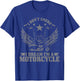 I Don't Snore I Dream I'm A Motorcycle Vintage Funny Biker T-Shirt - T-Shirt | Royal