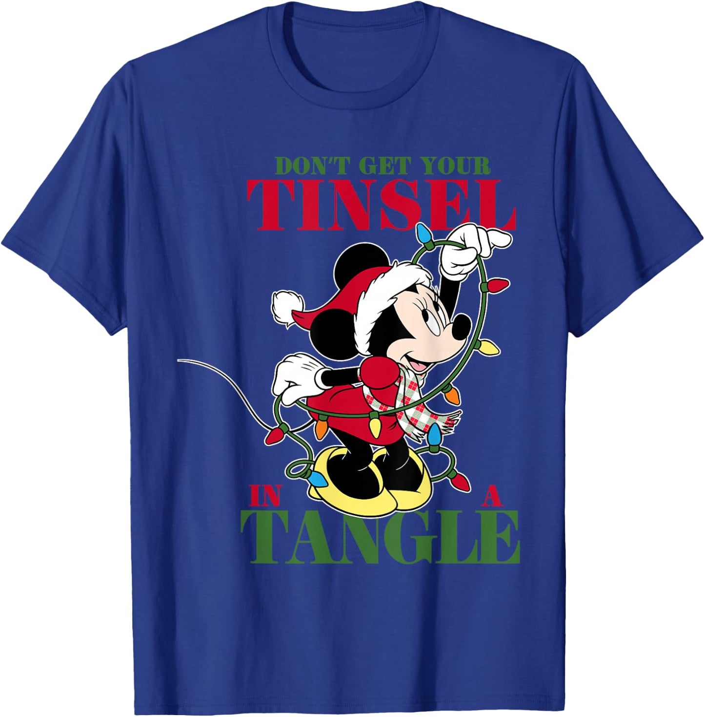 Disney - Holiday Minnie Tangled Tinsel T-Shirt - T-Shirt | Royal
