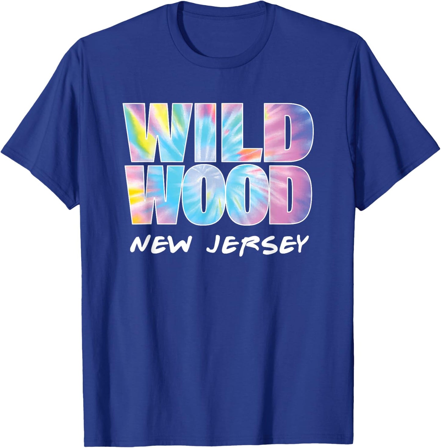 Tie Dye Wildwood New Jersey Souvenir for kids boys & girls T-Shirt - T-Shirt | Royal