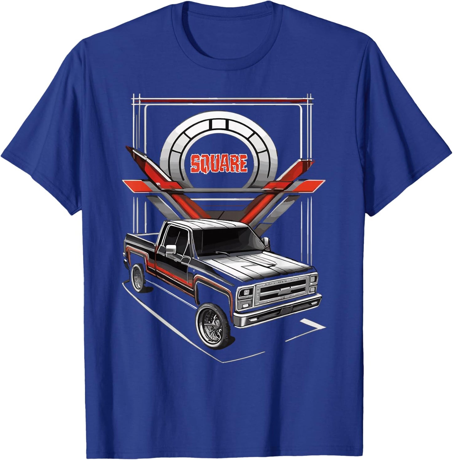 Square Body Truck T-Shirt - T-Shirt | Royal