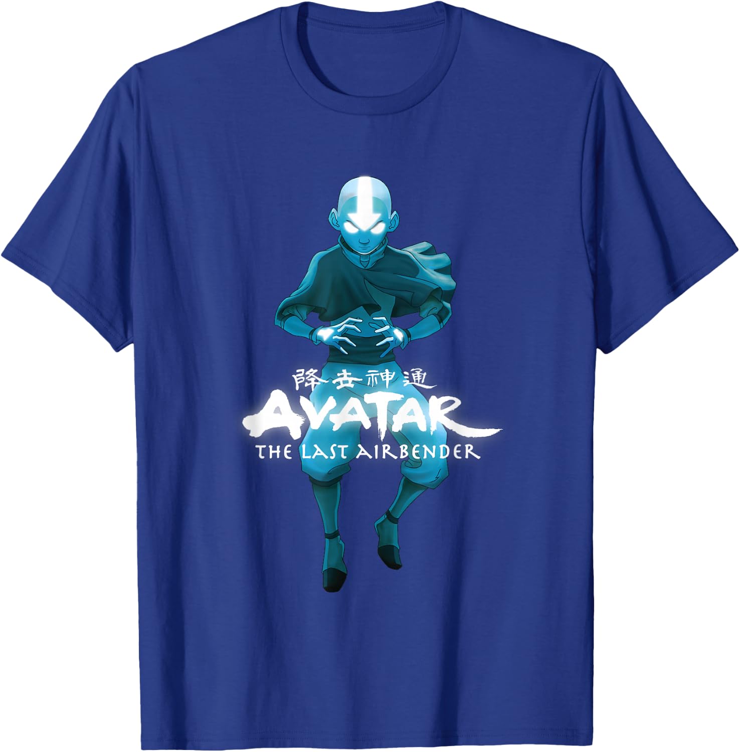 Blue Monochromatic Aang The Last Airbender Small T-Shirt - T-Shirt | Royal