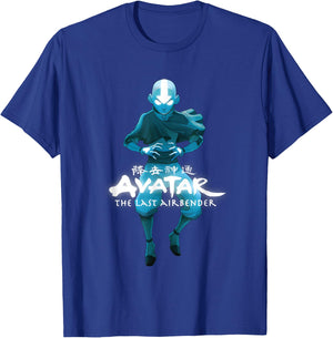 Blue Monochromatic Aang The Last Airbender Small T-Shirt - T-Shirt | Royal