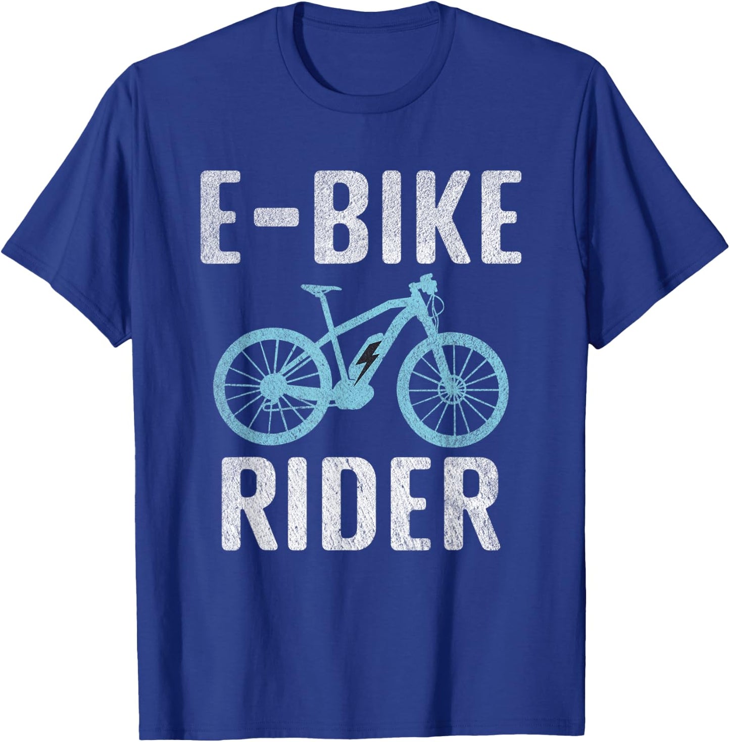 E Bike Rider E Biking Electric Bike Bicycle T-Shirt - T-Shirt | Royal