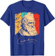 Charles Darwin Naturalist Biologist Scientist Retro T shirt T-Shirt - T-Shirt | Royal