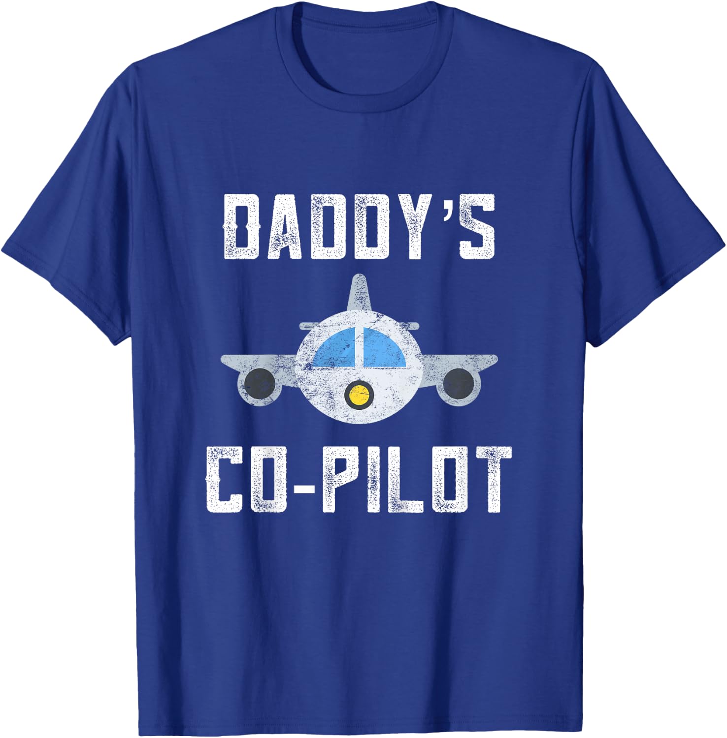 Daddys Copilot Toddler Dad Pilot In Training Daughter Son T-Shirt - T-Shirt | Royal