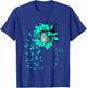 SEXUAL ASSAULT AWARENESS Sunflower Teal Ribbon T-Shirt - T-Shirt | Royal