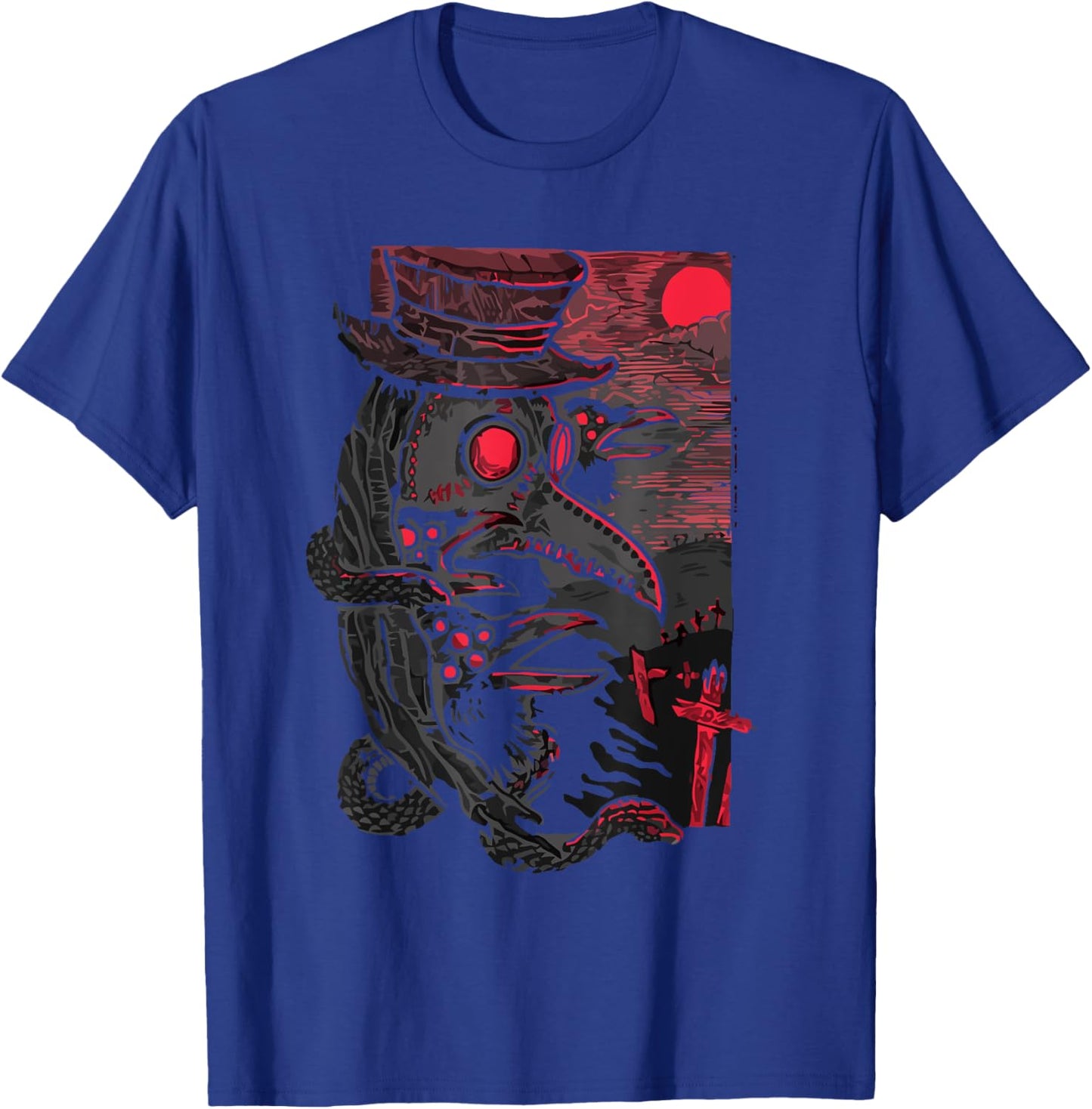 PlagueDoctor Raven Medieval Gothic T-Shirt - T-Shirt | Royal