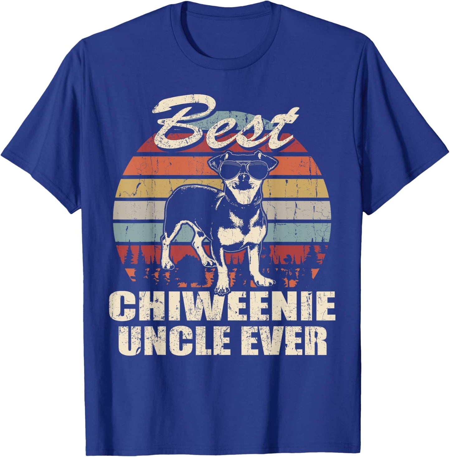 Best Chiweenie Uncle Ever Funny Gift Father's Day For T-Shirt - T-Shirt | Royal