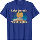 Sunset Scenery Lake Quinalt Washington T-Shirt - T-Shirt | Royal