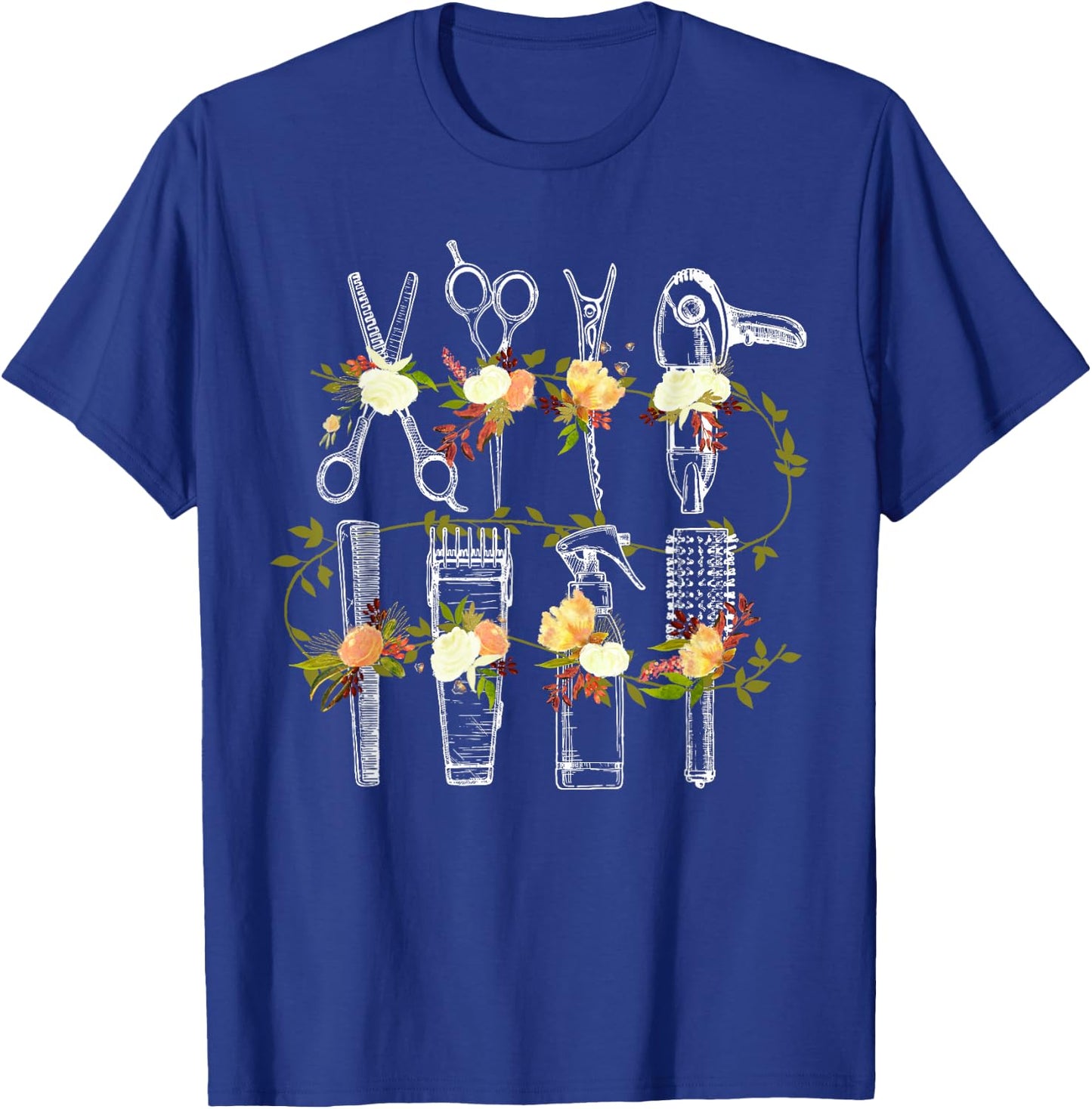 Funny Hair Stylist Tools Gift Hairdresser Women Barber Shop T-Shirt - T-Shirt | Royal