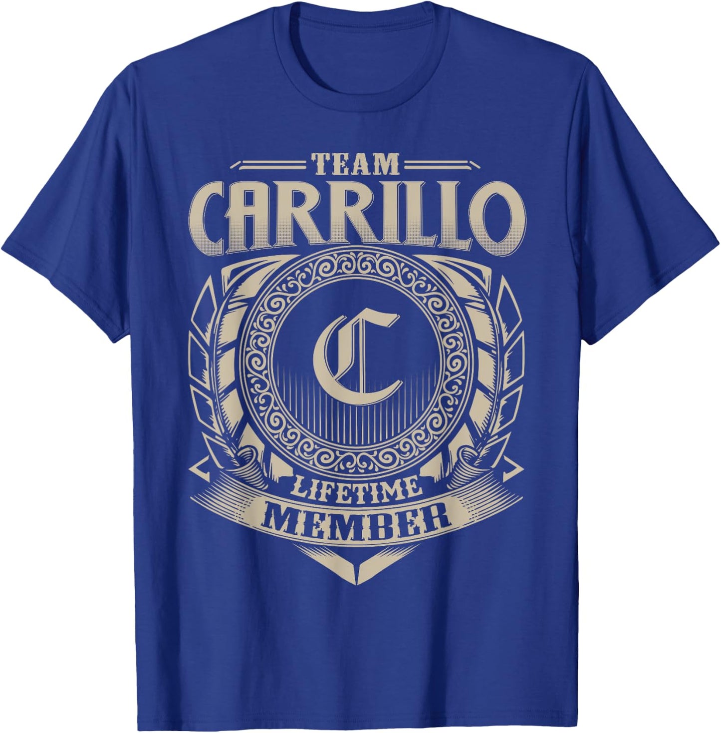 Team CARRILLO Lifetime Member Vintage CARRILLO Family T-Shirt - T-Shirt | Royal