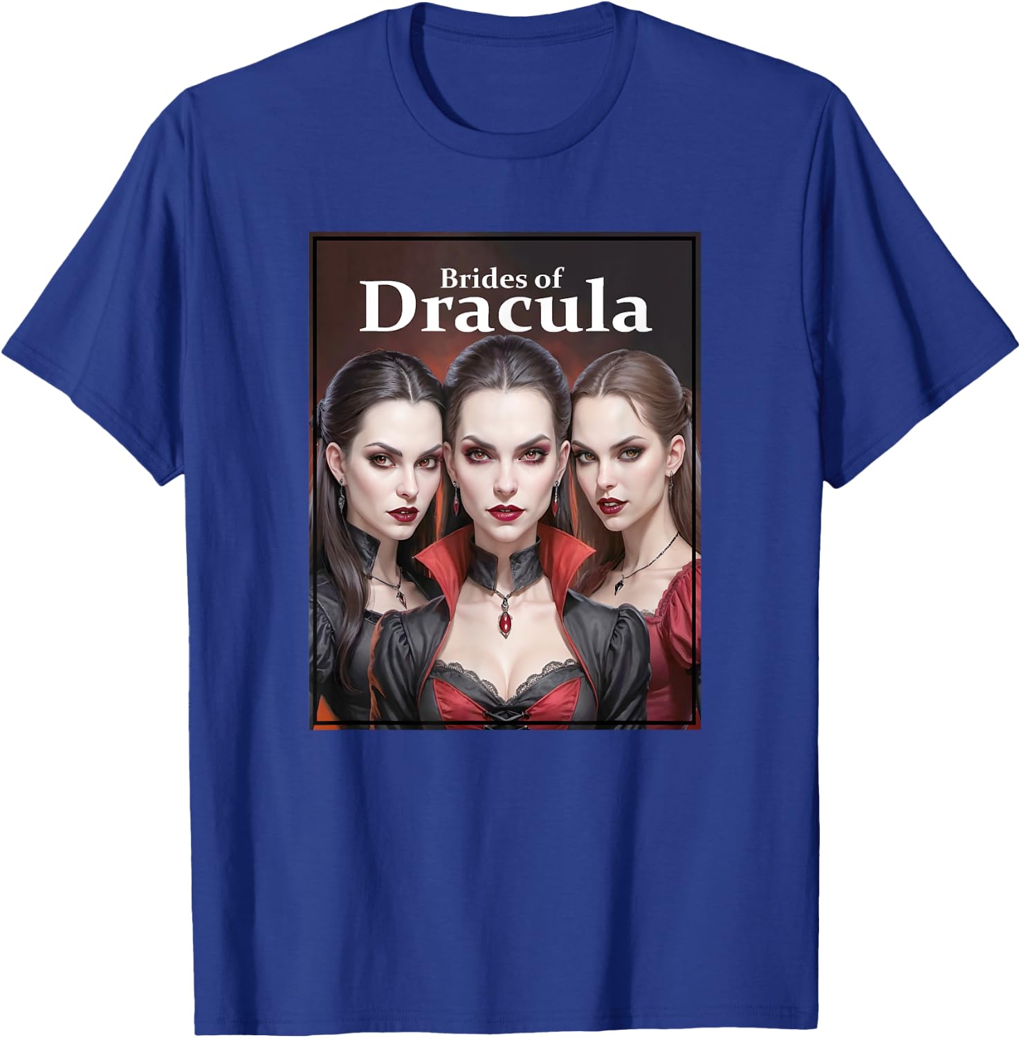 Dracula's Brides - Seductive Vampire Sisters T-Shirt - T-Shirt | Royal