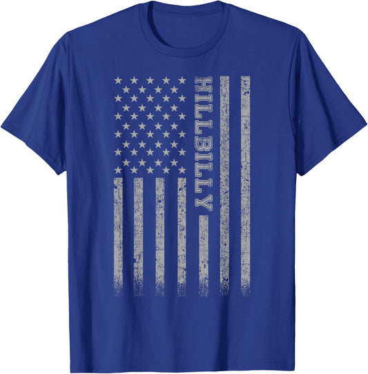 Hillbilly American Flag T-Shirt - T-Shirt | Royal