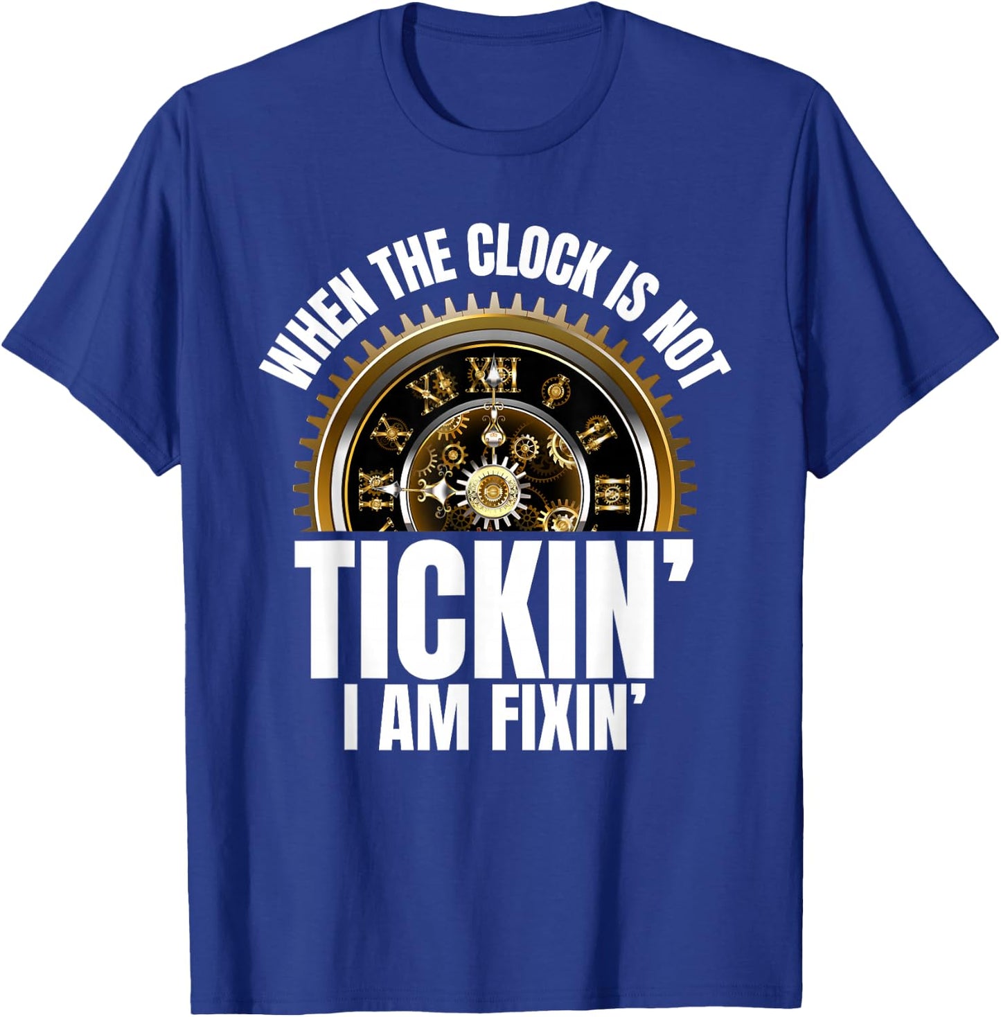 Cool Horology Words Horologist Watchmaker Expert Clock Maker T-Shirt - T-Shirt | Royal