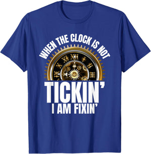Cool Horology Words Horologist Watchmaker Expert Clock Maker T-Shirt - T-Shirt | Royal