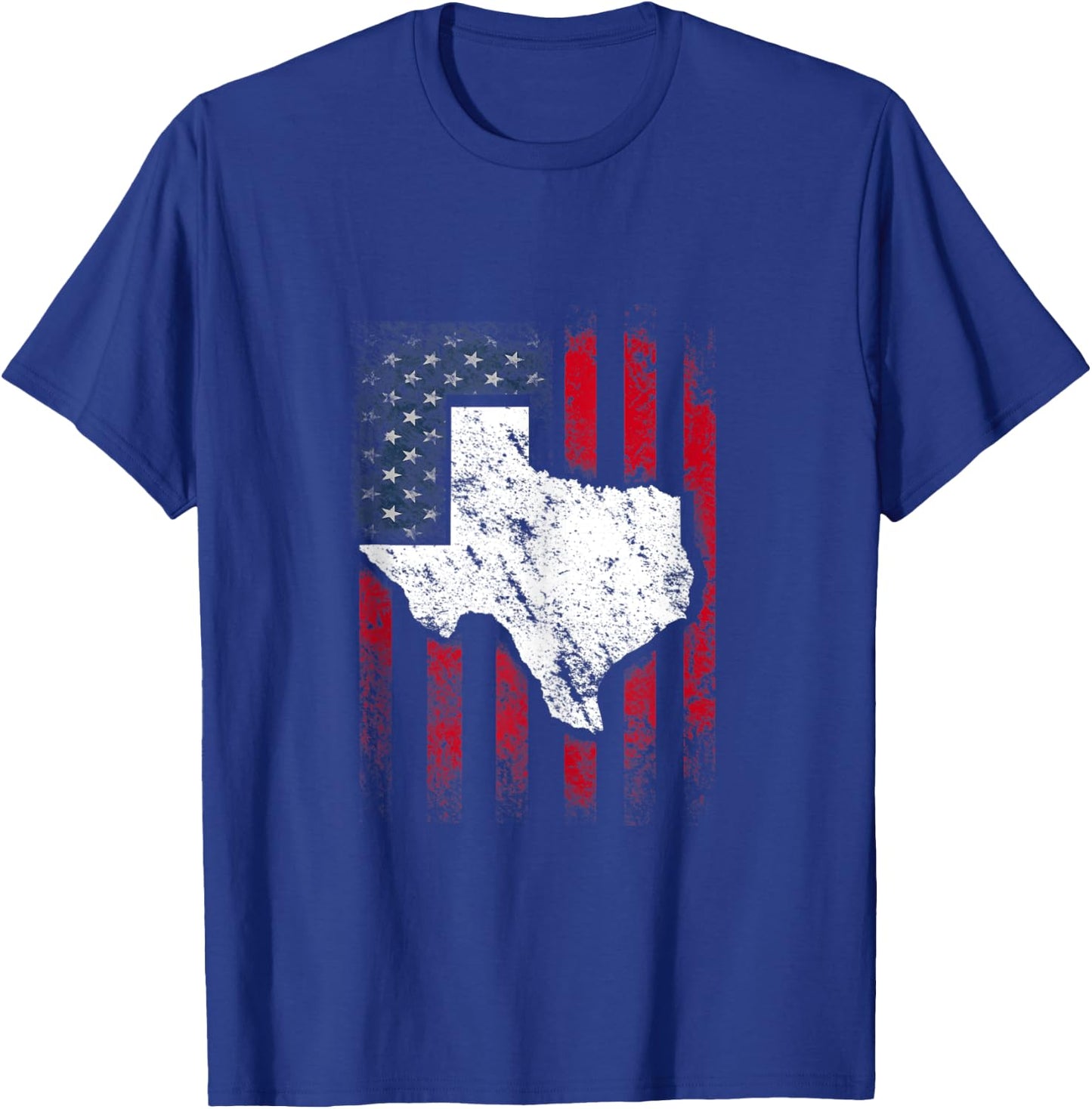 Vintage American US Flag Texas Austin Shirt Funny Gift T-Shirt - T-Shirt | Royal