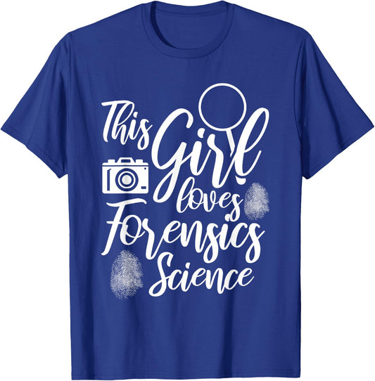 Forensic Scientist Forensic Investigator Forensic Science T-Shirt - T-Shirt | Royal
