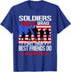 Proud Army Best Friend Soldiers Don't Brag Funny Buddy Gift T-Shirt - T-Shirt | Royal