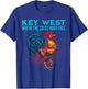 Key West Florida Chicken Where The Cocks Roam Free T-Shirt - T-Shirt | Royal