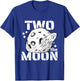 Kids Two The Moon 2 Year Old Birthday Boy Space Astronaut Bday T-Shirt - T-Shirt | Royal