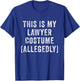 Lawyer Costume Funny Last Minute Law Student Halloween T-Shirt - T-Shirt | Royal