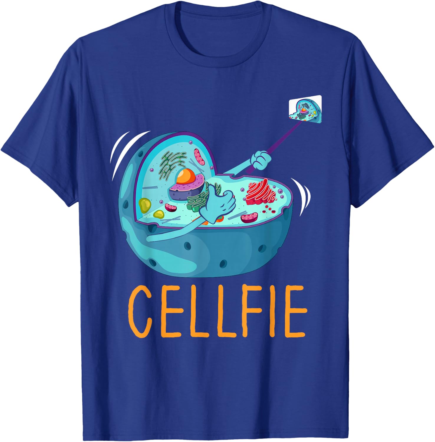 Cellfie Microbiology Microbiologist Biology Science Lover T-Shirt - T-Shirt | Royal