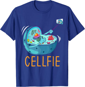 Cellfie Microbiology Microbiologist Biology Science Lover T-Shirt - T-Shirt | Royal