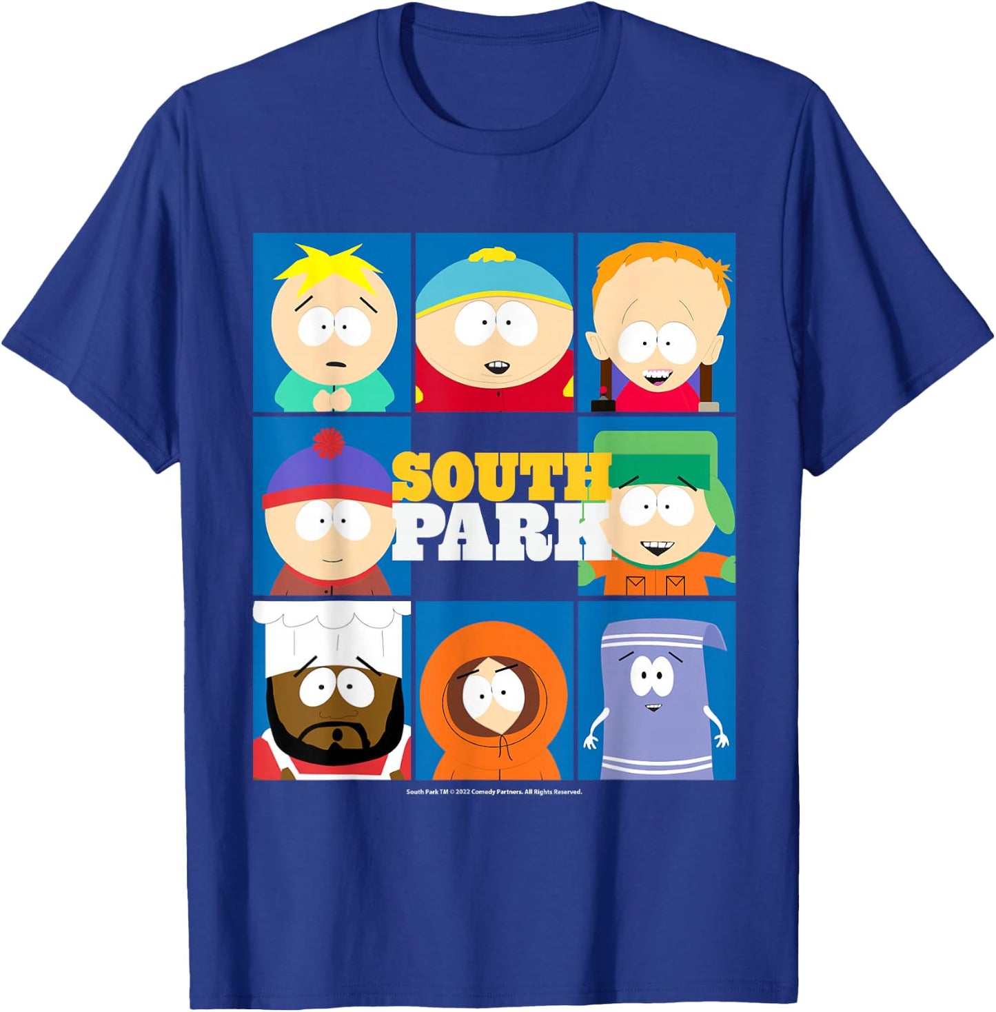 South Park Cast Framed Together T-Shirt - T-Shirt | Royal