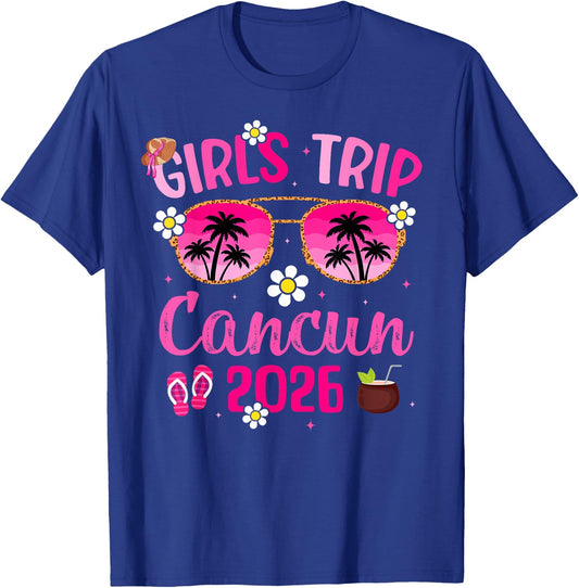 Girl’s Trip Cancun 2026 Besties Cancun, Mexico Vacation T-Shirt - T-Shirt | Royal