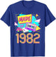 Made in 1982 40 Years Old Retro Vintage 80s 40th Birthday T-Shirt - T-Shirt | Royal