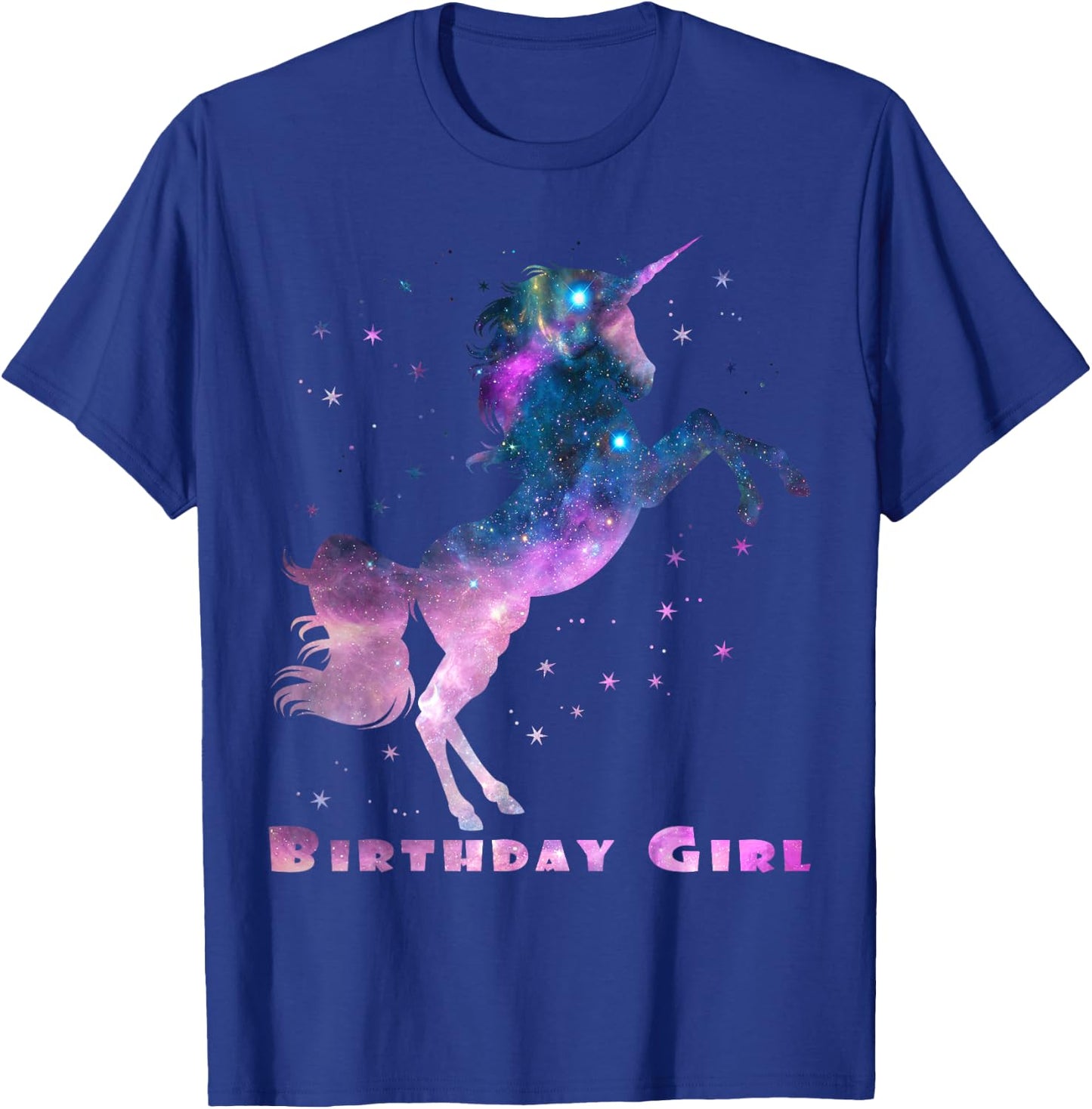 Space Unicorn Birthday Girl Galaxy Unicorn Cute Teens Kids T-Shirt - T-Shirt | Royal