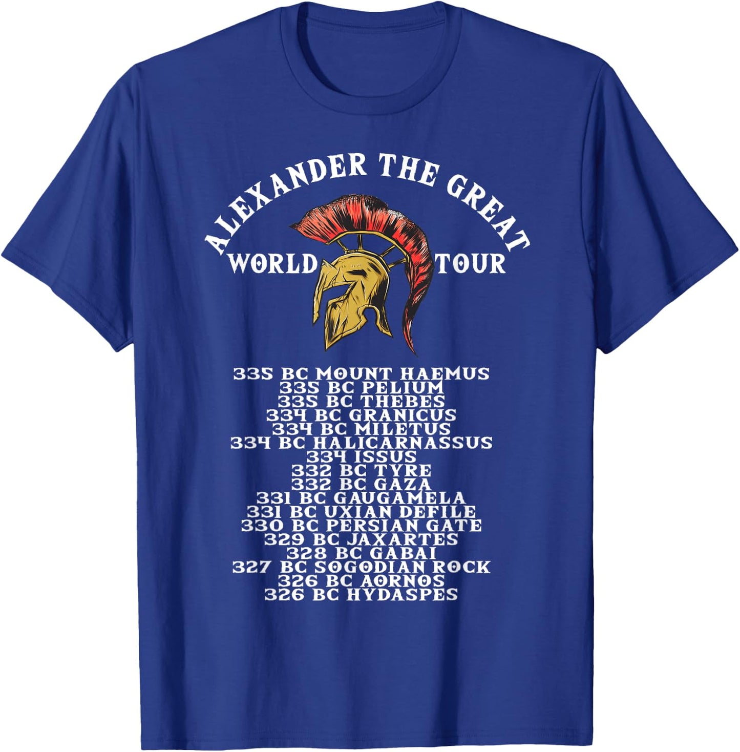 Ancient Greek History, Alexander The Great World Tour T-Shirt - T-Shirt | Royal