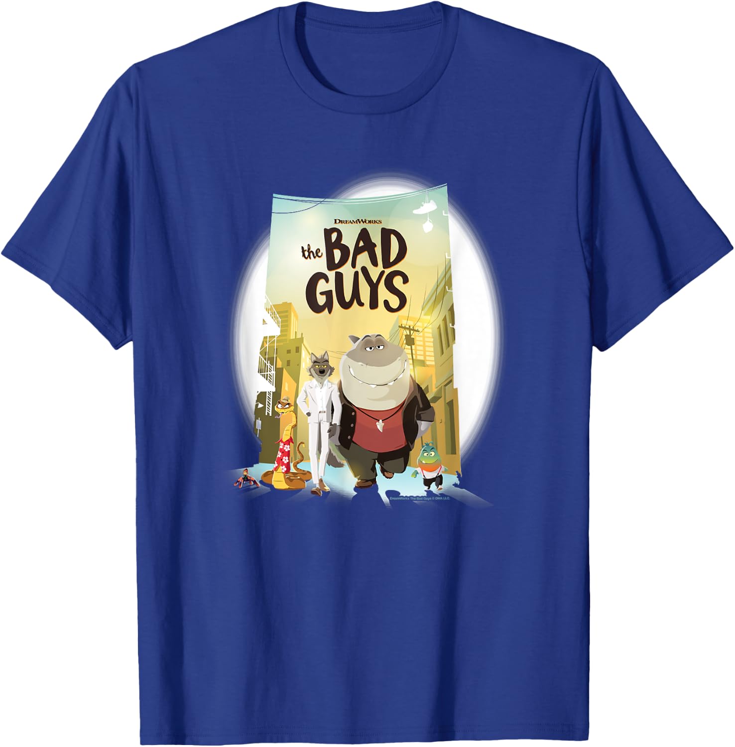 The Bad Guys Group Movie Poster T-Shirt - T-Shirt | Royal