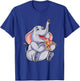 Funny Elephant Eating Pizza T-Shirt - T-Shirt | Royal