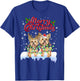 Merry Christmas Yorkie Christmas Pajama Dog Lover T-Shirt - T-Shirt | Royal