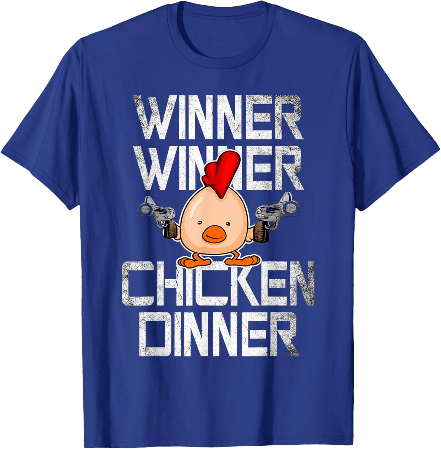 Funny Gaming I Winner Chicken Dinner - Celebration Gift T-Shirt - T-Shirt | Royal