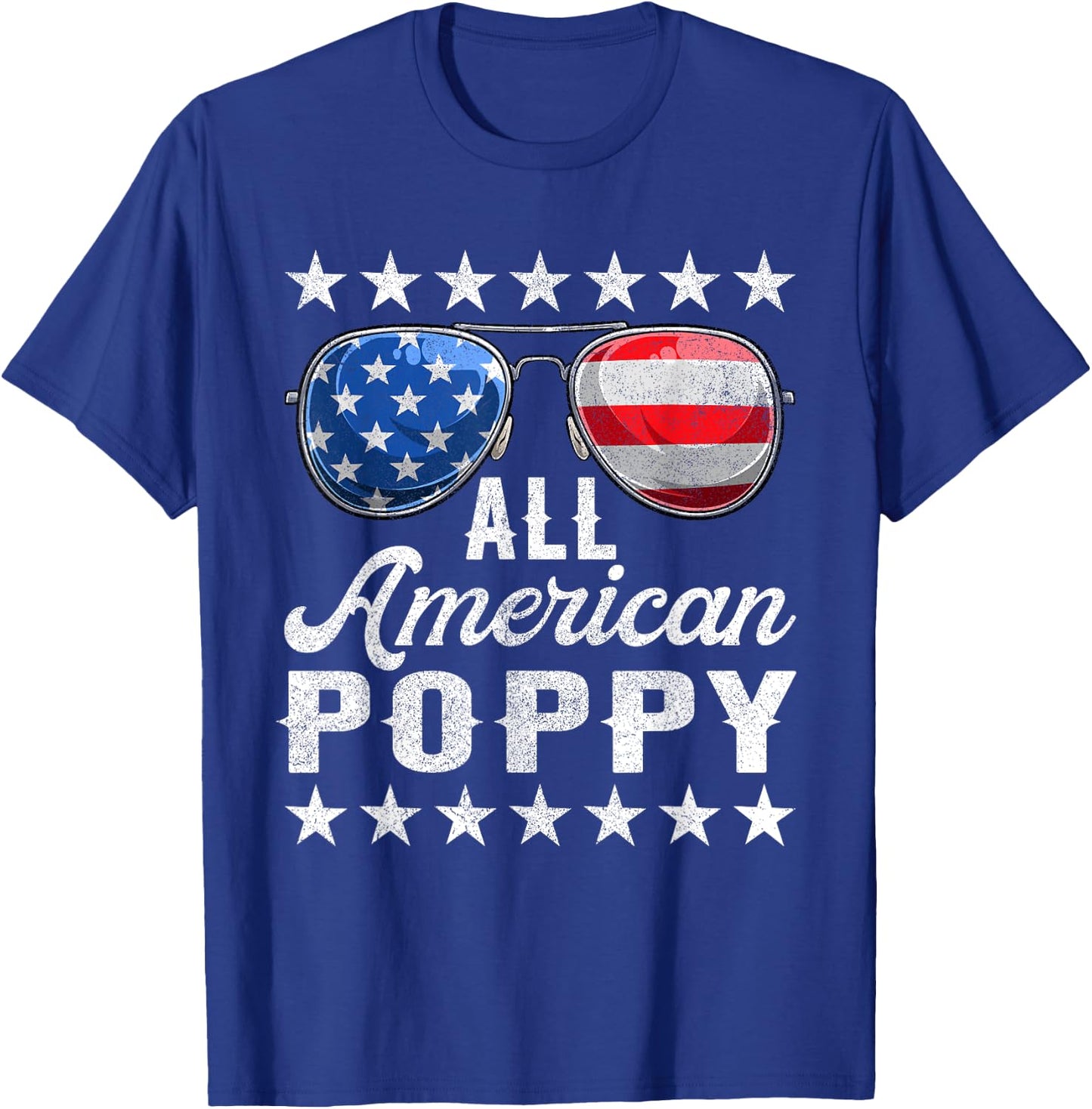 All American Poppy Shirt, 4th Of July Matching Outfit Family T-Shirt - T-Shirt | Royal