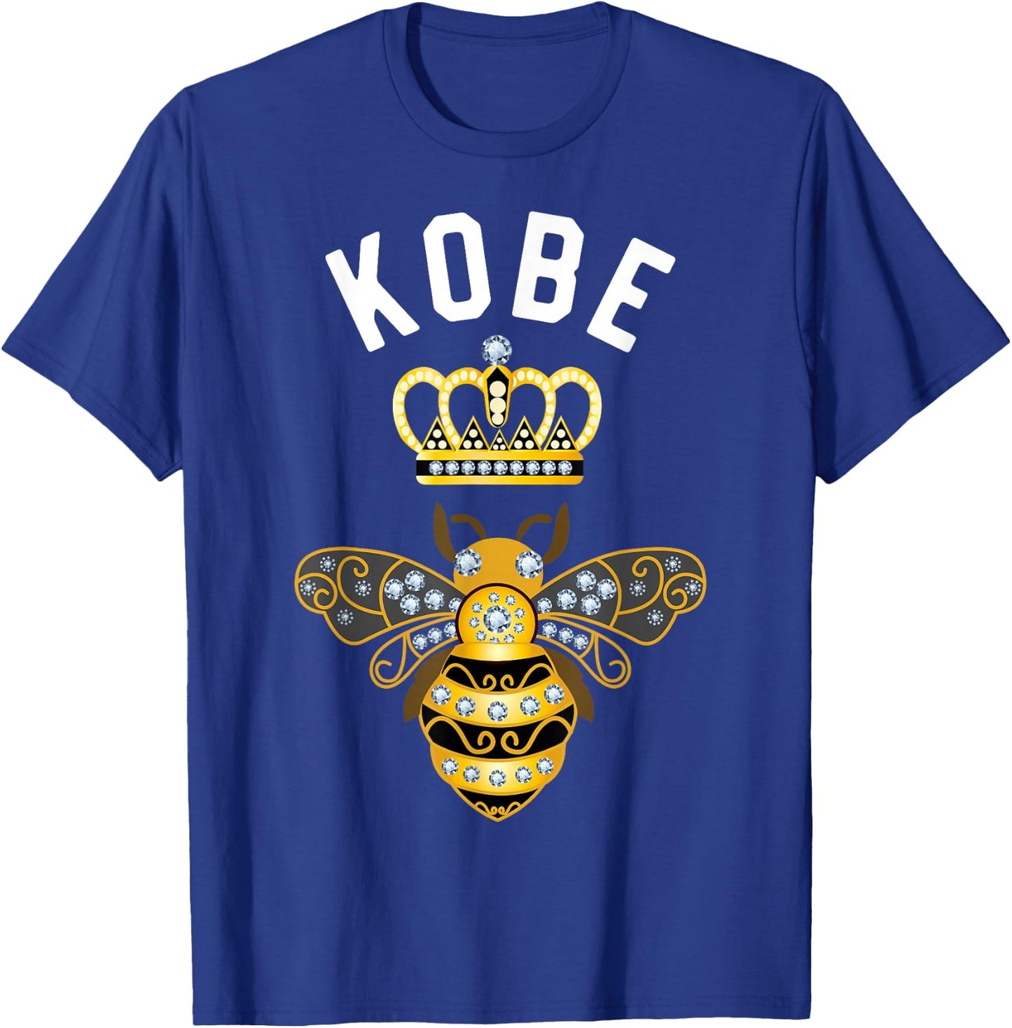 Kobe Name Kobe Birthday Gifts Queen Crown Bee Kobe T-Shirt - T-Shirt | Royal