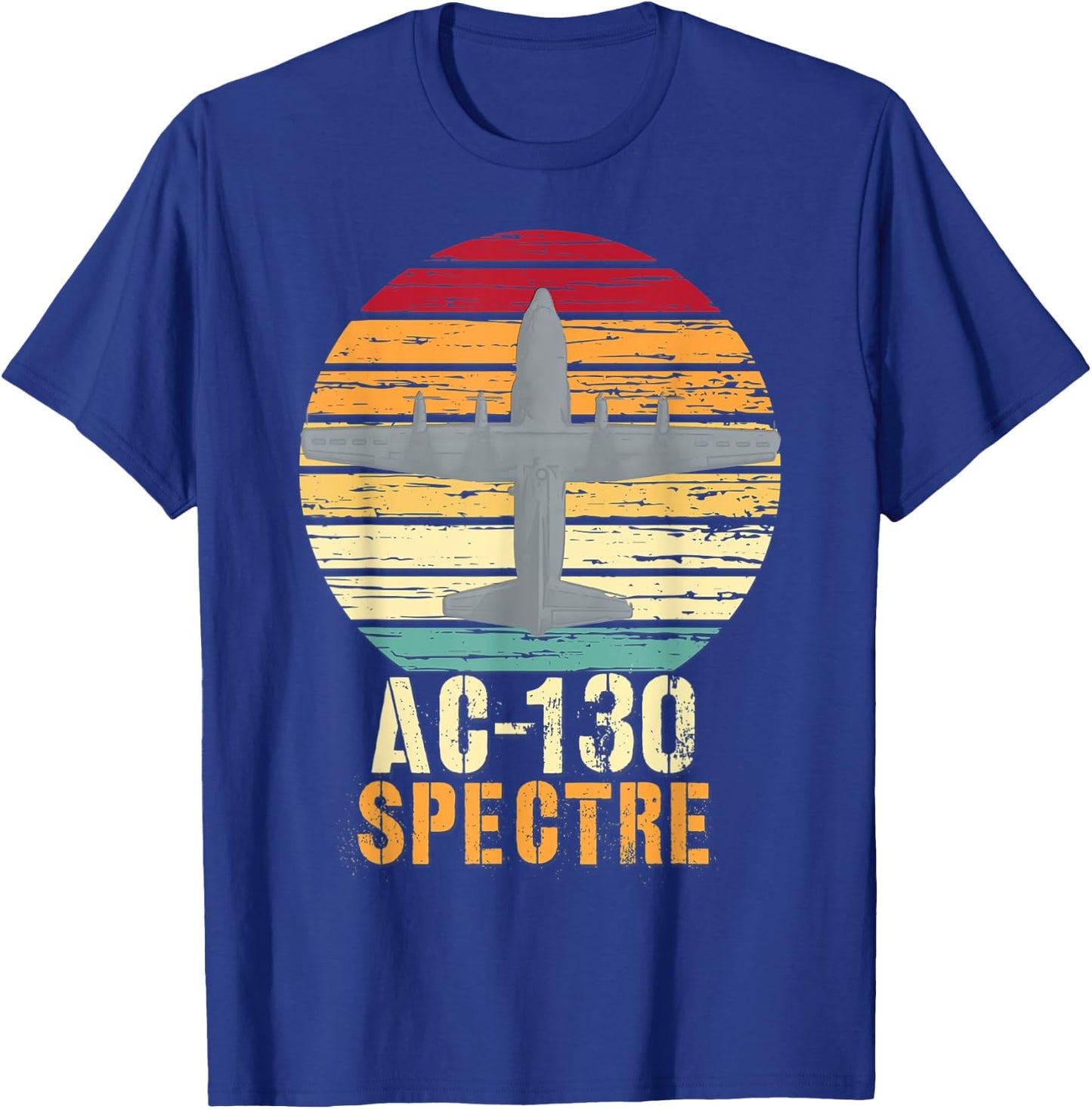 Vintage AC-130 Spectre Gunship Military Shirt T-Shirt - T-Shirt | Royal
