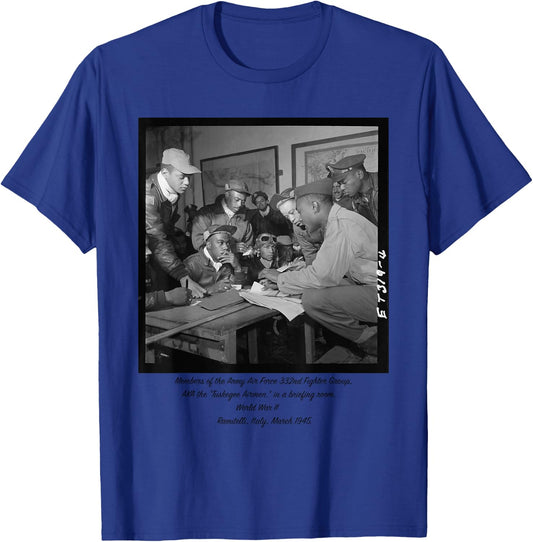 Tuskegee Airmen Preparing for Battle T-Shirt - T-Shirt | Royal