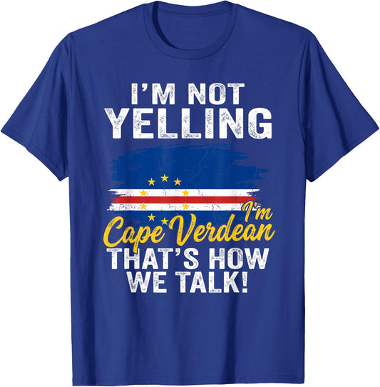 Cape Verdean Flag Funny Pride Humor T-Shirt - T-Shirt | Royal