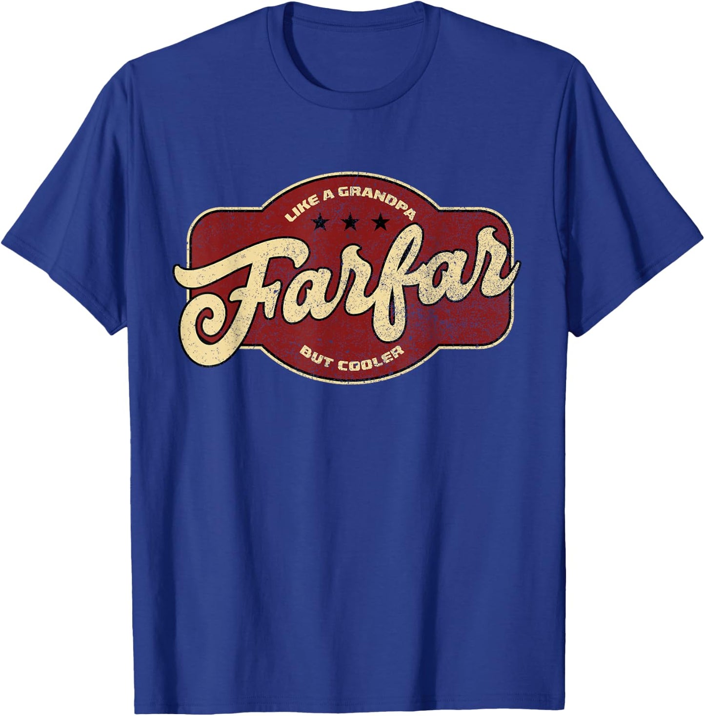Vintage Farfar Like a Grandpa but Cooler - Swedish Grandpa T-Shirt - T-Shirt | Royal