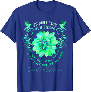 Spinal Cord Injury Awareness Flower We Don't Know How T-Shirt - T-Shirt | Royal