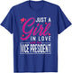 Just a Girl in Love with Her Vice President - Funny Wife T-Shirt - T-Shirt | Royal
