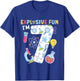 Kids 7th Science Birthday Party 7 Year Old Scientist Birthday T-Shirt - T-Shirt | Royal