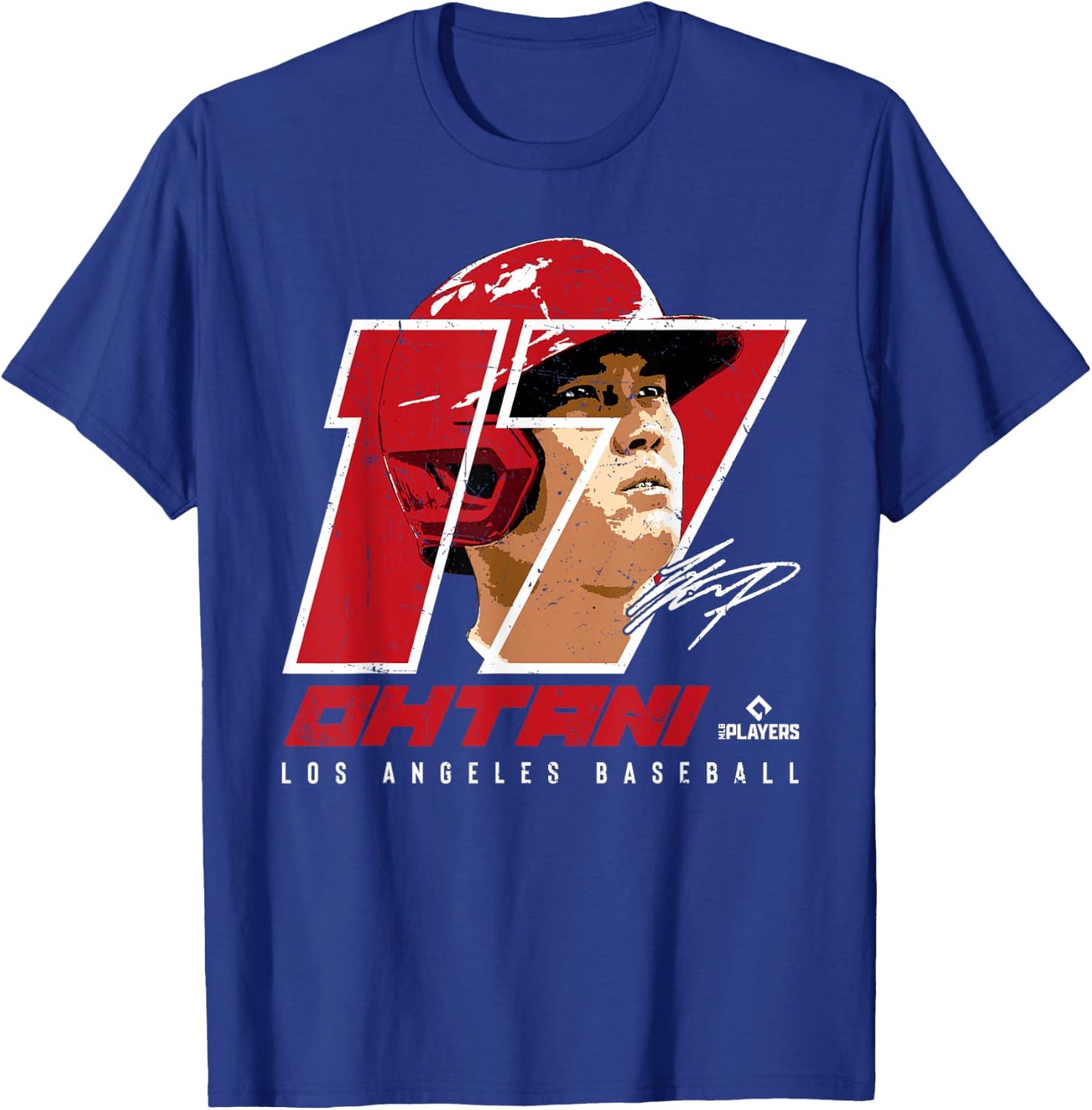 Shohei Ohtani Silhouette Sho Time Los Angeles MLBPA T-Shirt - T-Shirt | Royal
