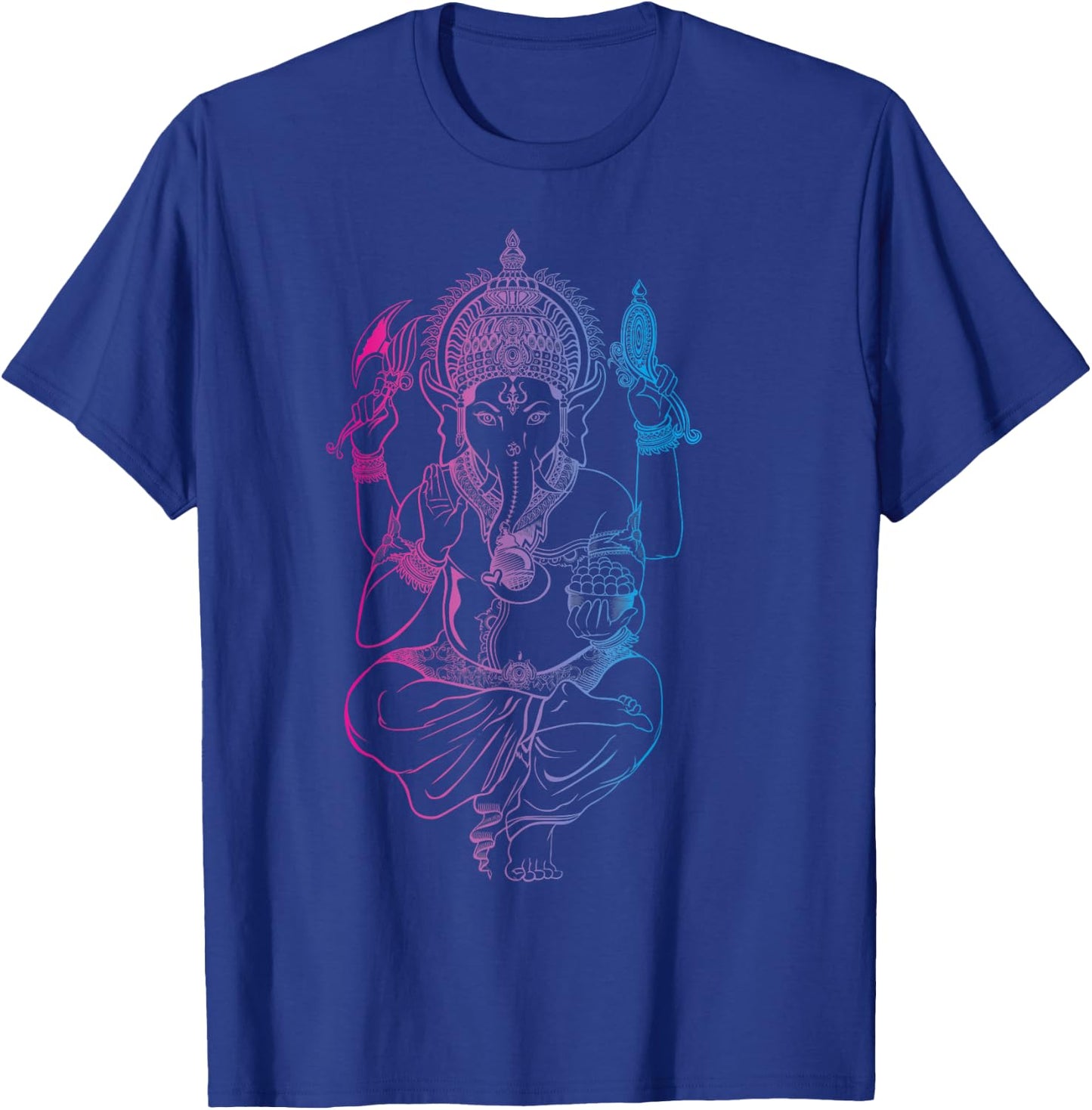 Ganesh Symbol Yoga Hindu Men Women Meditation T-Shirt - T-Shirt | Royal