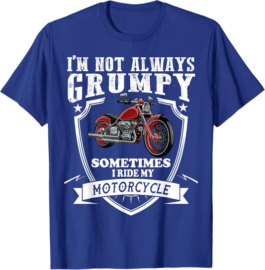 Funny Motorcycle Lover Quote Cool For Grandpa Biker T-Shirt - T-Shirt | Royal